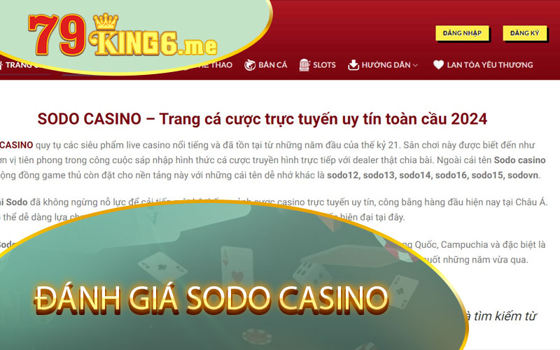 Đánh giá Sodo casino